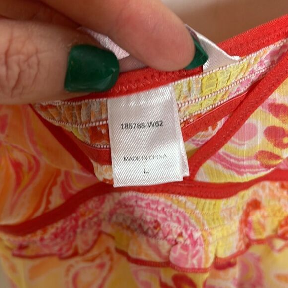 Victoria Secret Paisley Teddie nightgown. Size Large. - Picture 9 of 9